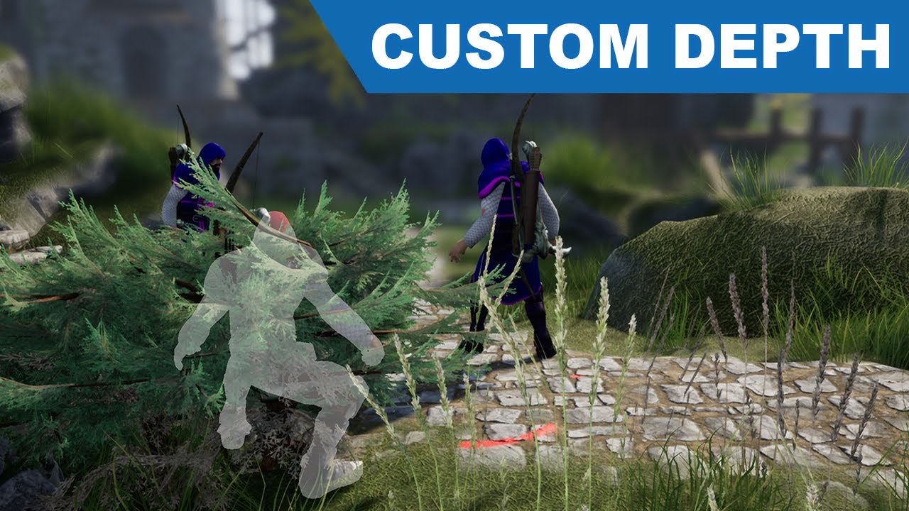 Unreal Custom Depth Material- UE4 Tutorials #228