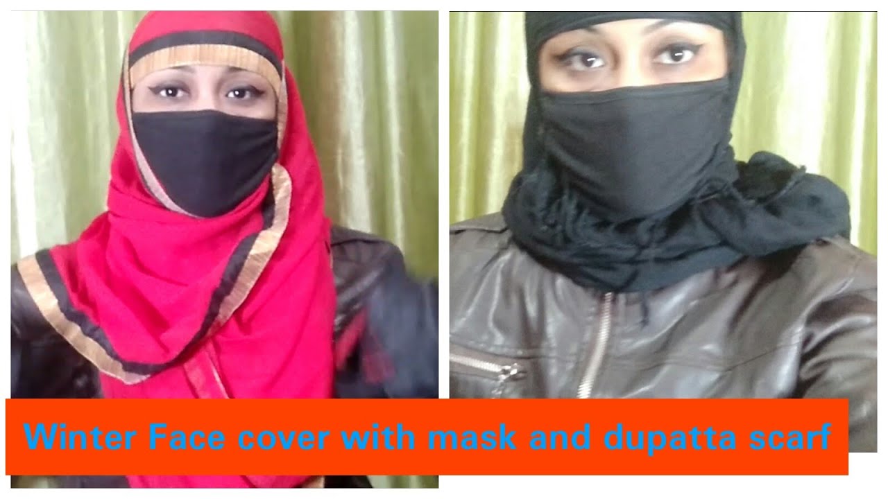 Dupatta \scarf face cover with jacet and gloves