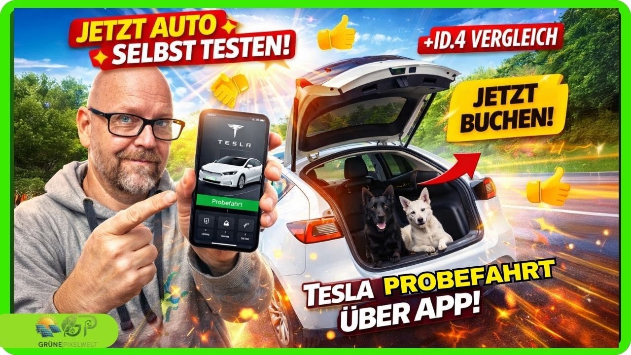 KRASS - Tesla MY Self-Serve Probefahrt! (Vergleich mit ID.4)