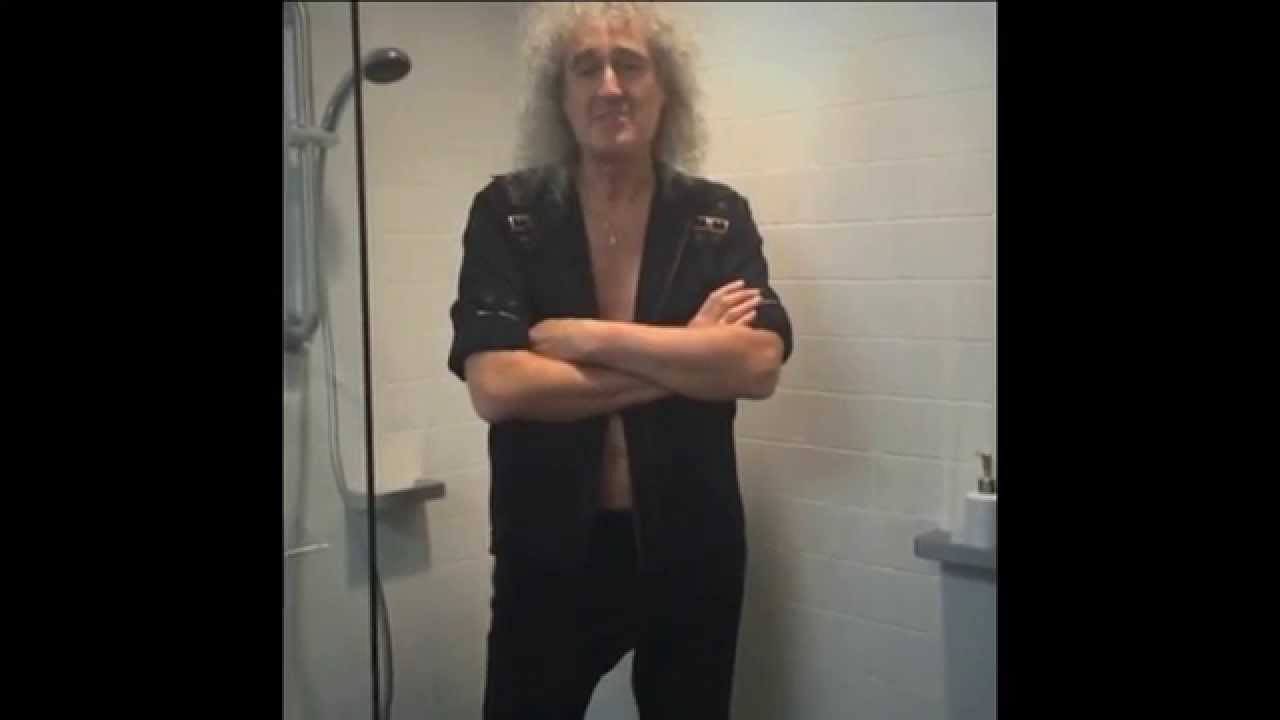 Brian May Takes The Ice Bucket Challenge 22 August 2014, Perth, Australia