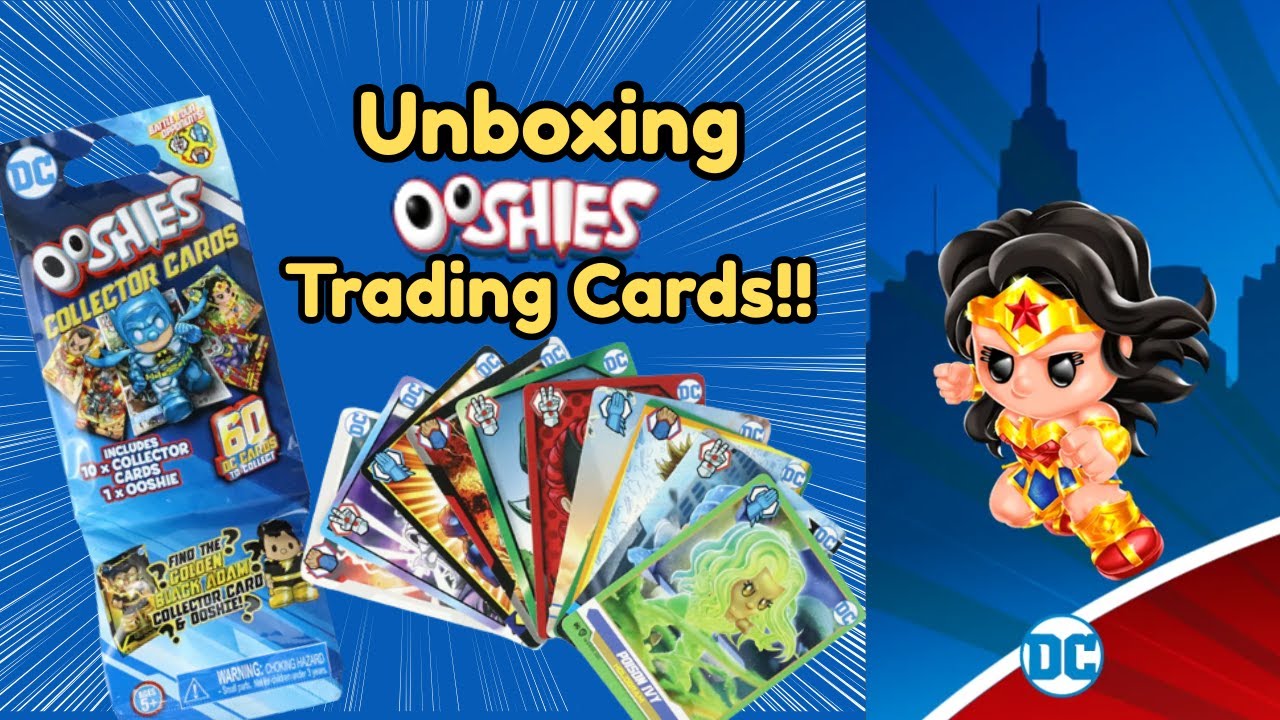 I’m OBSESSED 😍 DC Ooshies Unboxing — These Cards Are SO PRETTY (Black Adam Hunt!)