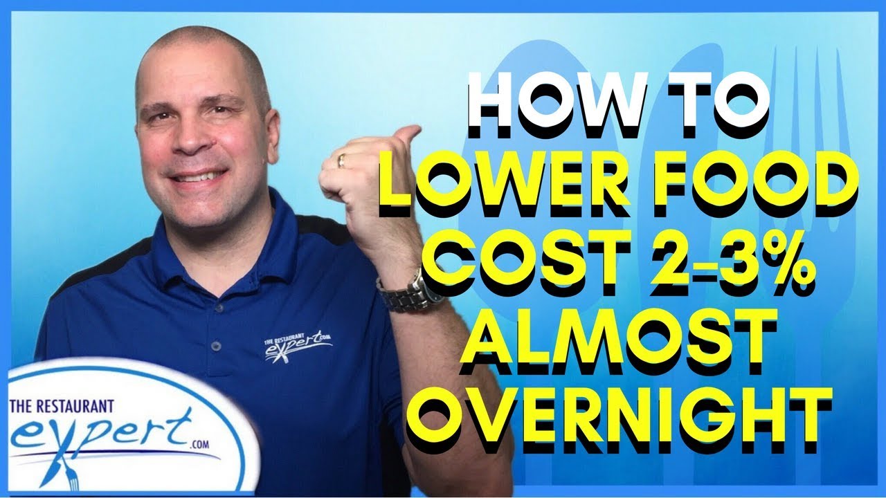 Restaurant Management Tip - How to Lower Food Cost 2-3% Almost Overnight #restaurantsystems