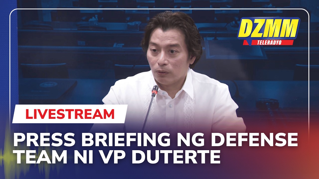 LIVE: VP Duterte defense team holds briefing after impeachment trial day 10 | (29 July 2026)