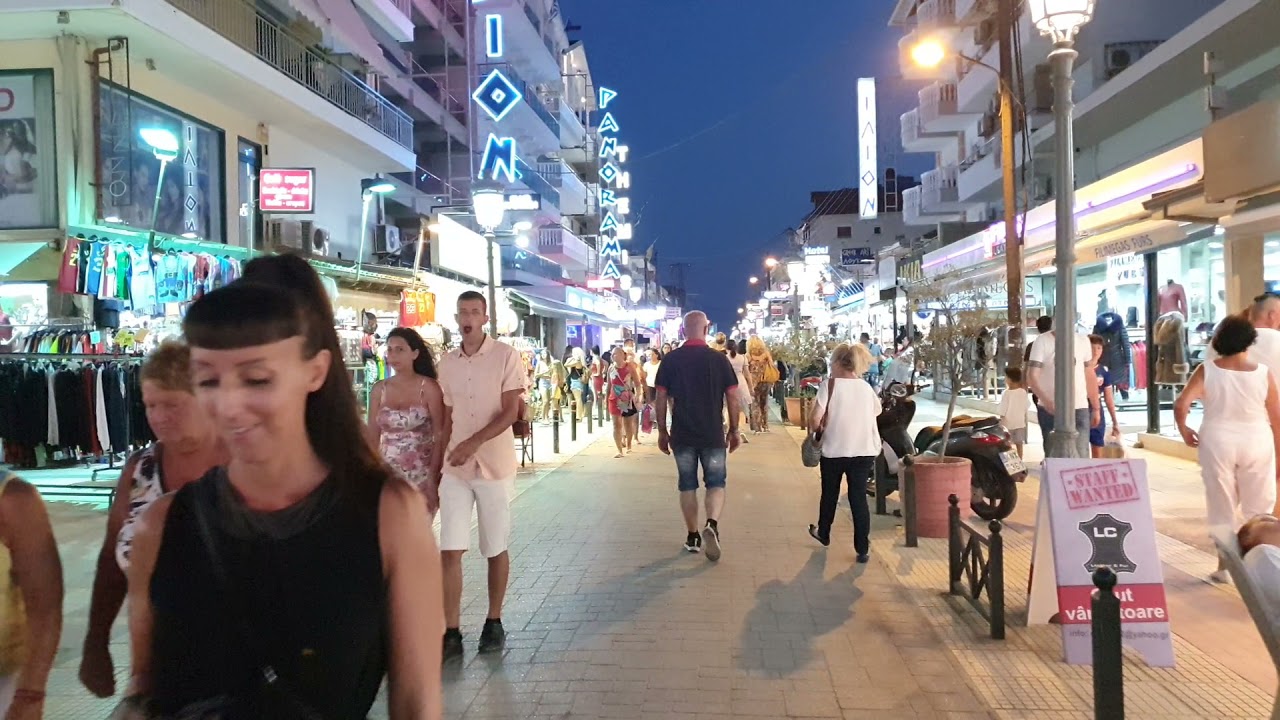 Paralia Katerinis nightlife Greece Aug 2021