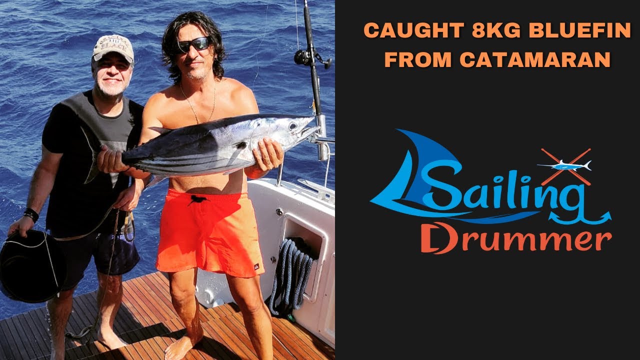 EP 13 - Caught a Bluefin TUNA while SAILING from Turkey to Cyprus (Part 2 DATÇA bays) Catch and Cook