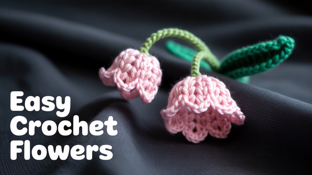Crochet Lily of the Valley keychain | Beginner friendly | Bag charm