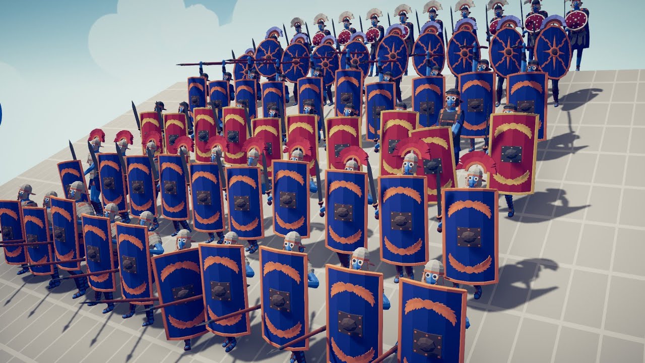 ROMAN ARMY vs BARBARIAN SOLDIERS | Totally Accurate Battle Simulator - TABS