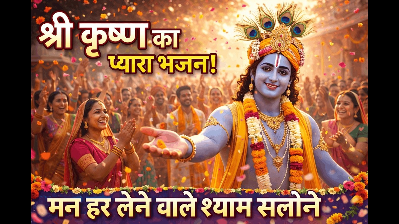 Soothing Krishna Flute Bhajan 🌸 | Peaceful Meditation Music for Stress Relief & Mind Relaxation