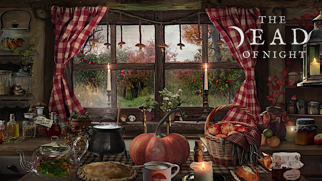 Autumn Cottagecore Ambience 🧹🍂🍎🍄🦉 | Toadstool Cottage | Rustic/Witchy Living Ambience & ASMR