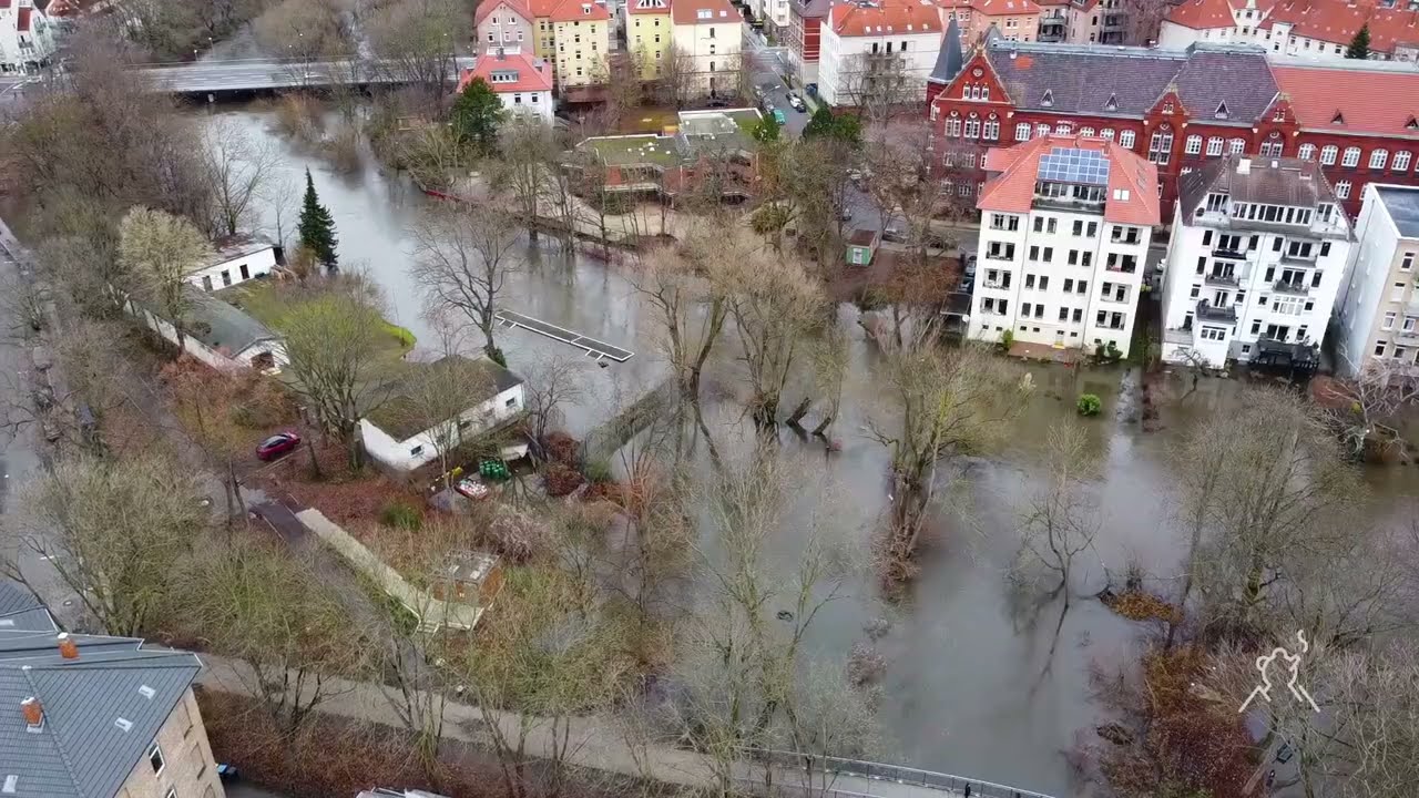Hochwasser in Braunschweig am 27.12.2023