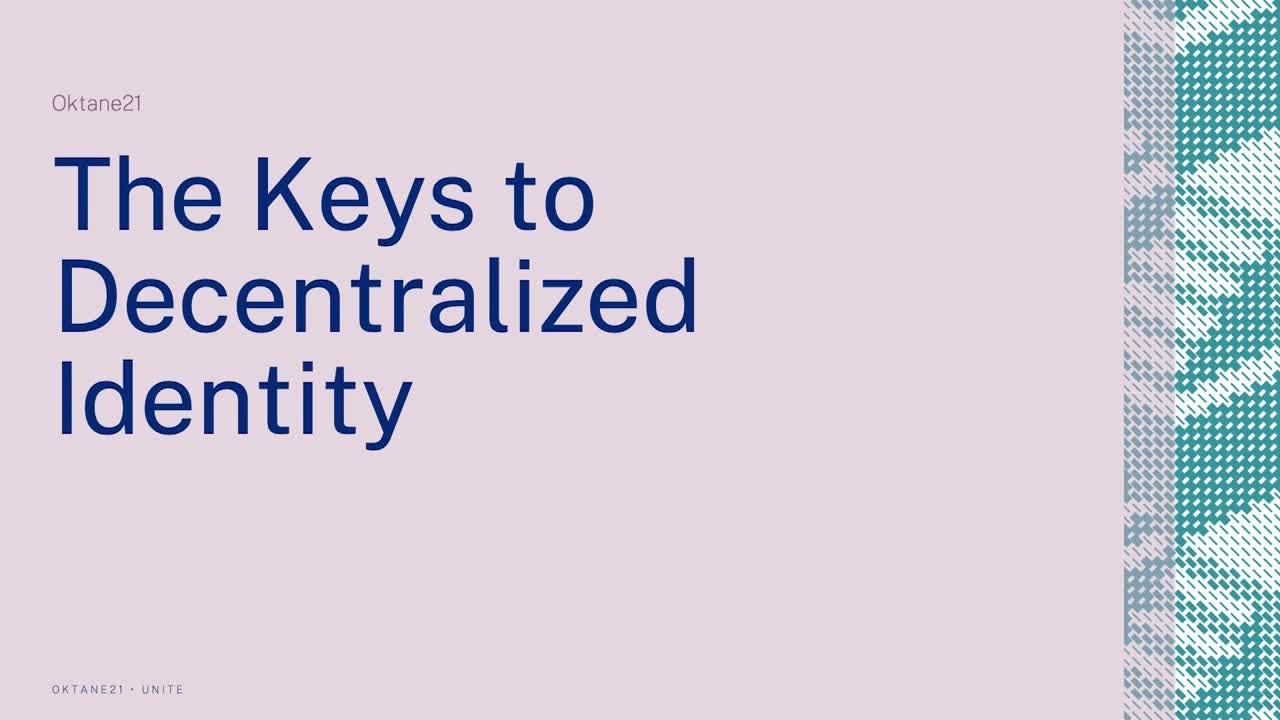 The Keys to Decentralized Identity