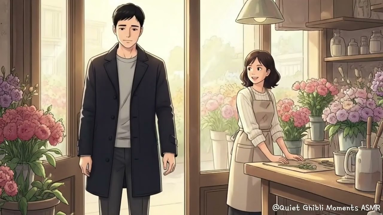 He Buys the Same Flowers Every Saturday Morning | Ghibli Style ASMR Story