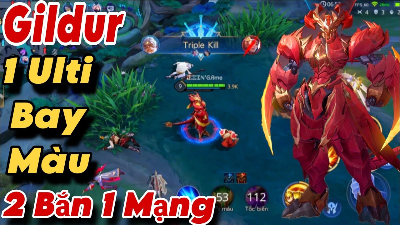 Gildur Full Phép Một Ulti Bay Màu 3 Thành Viên Team Bạn 2 Chưởng Bốc Hơi Elsu Quá Mạnh
