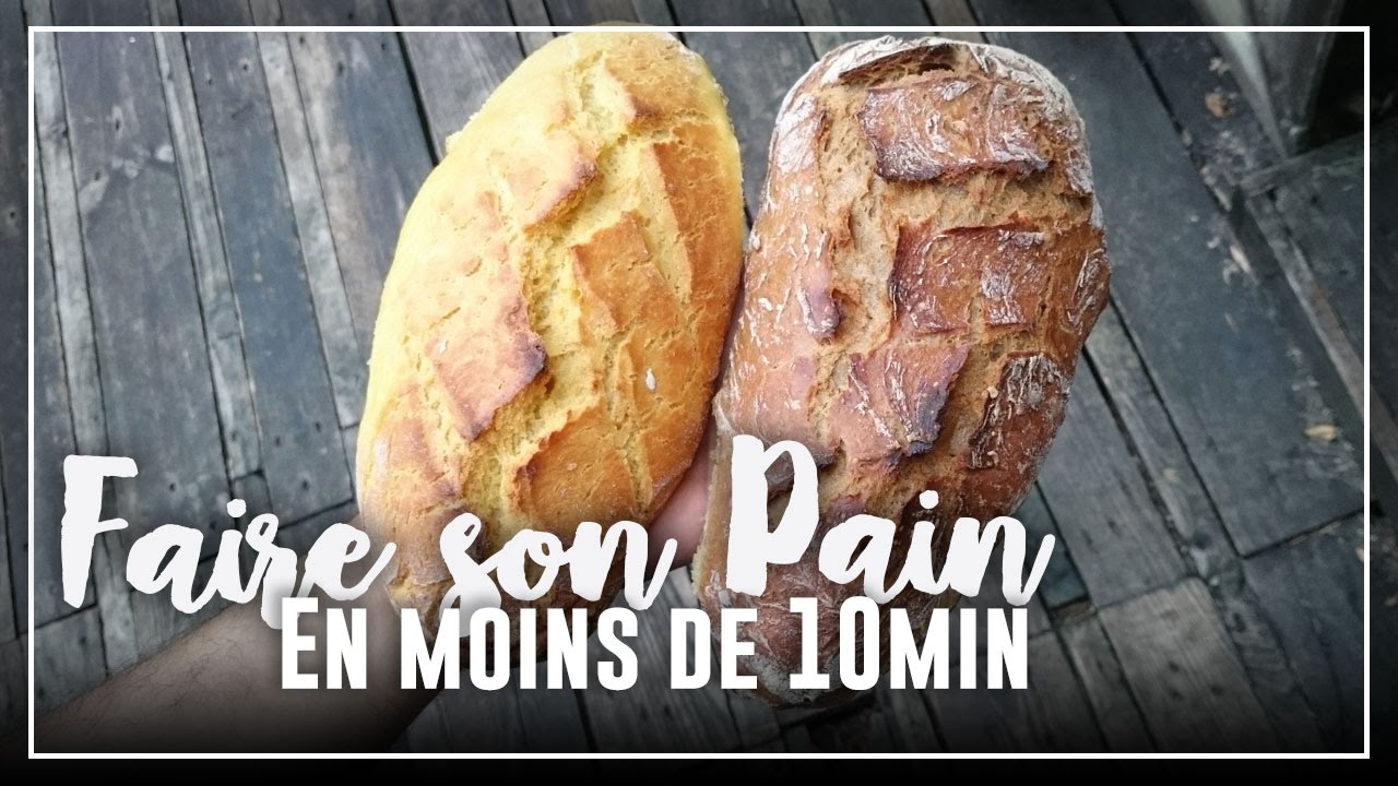 💡🍞Faire son Pain sans machine, sans pétrir en MOINS DE 10 MIN