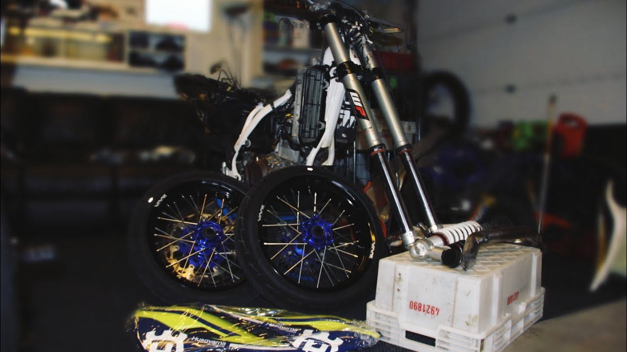 Enduro pyörästä supermoto build | Husqvarna FE 450
