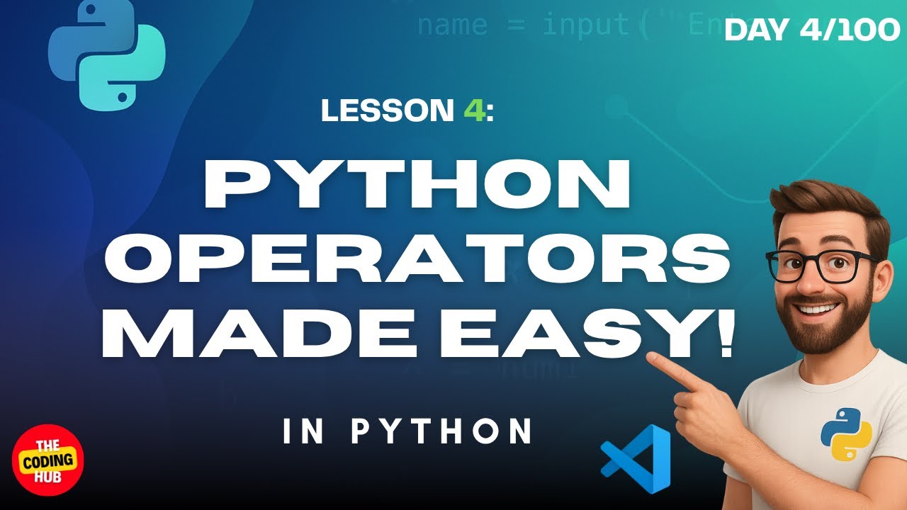 Master Python Operators with Real-Life Examples | Day 4 of 100 Days of Python