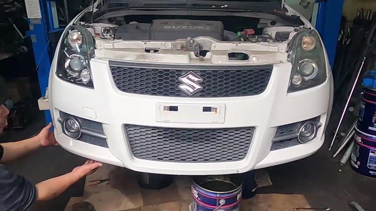 ＺＣ３１Ｓ　スイフト　フロントバンパー 外していきます!(^^)!　ZC31S スポーツ  外し方　取り外し 取り付け　SUZUKI　SWIFT SPORT