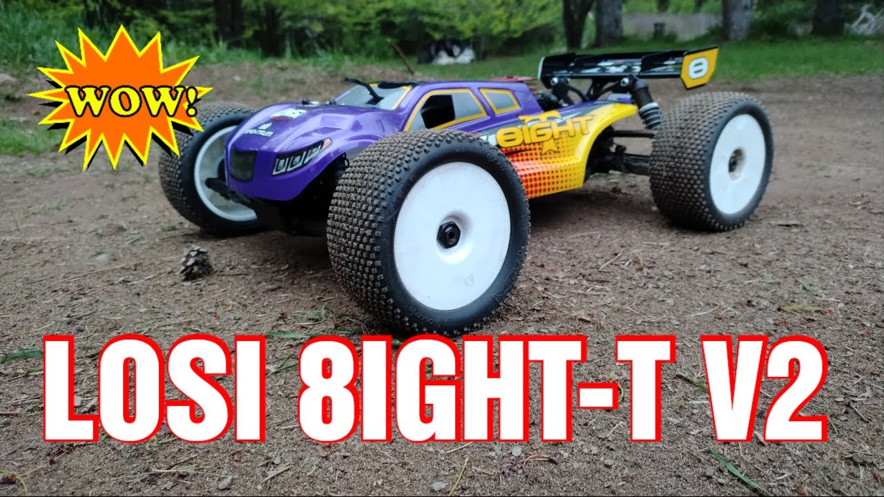 LOSI 8IGHT T V2: распаковка, взлом и первый рывок! Фантастика