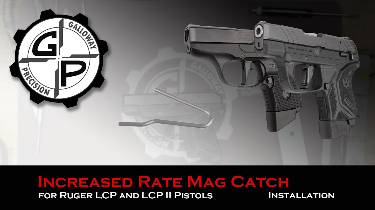 Ruger LCP and LCP II Increased Rate Mag Catch Spring Installation from Galloway Precision