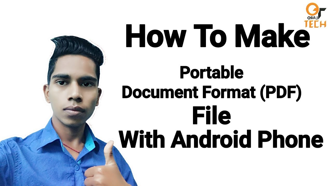 How to make portable Document format(PDF) file with android phone