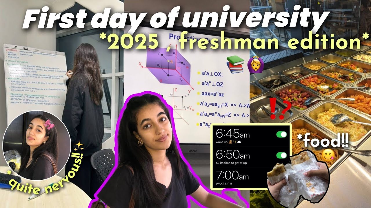 FIRST DAY OF UNIVERSITY 📚📝| مأول مرة كطالبة جامعية💗🥹 ،، دوزنا النهار مجموعين🤓