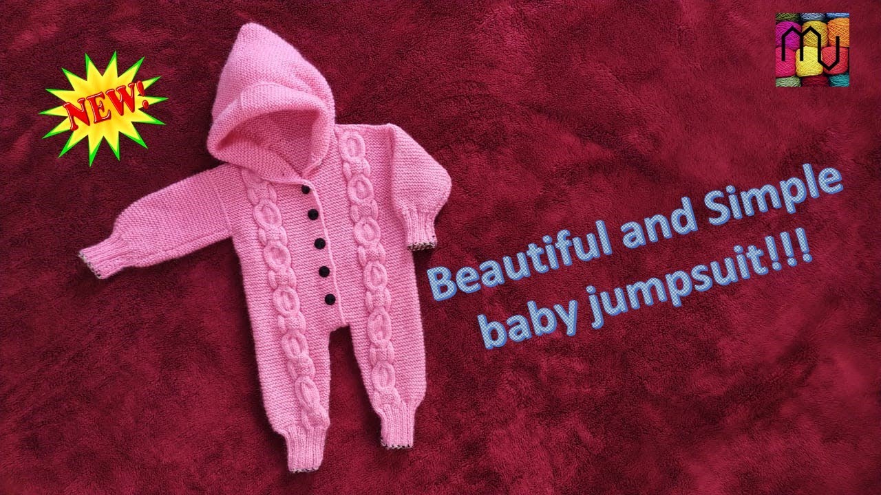 Knit beautiful Baby Jumpsuit in easy steps!! fully explained ||
