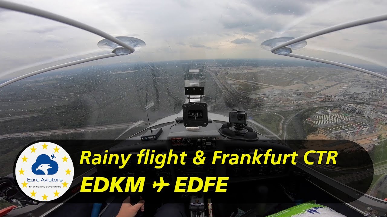 Regenflug nach Egelsbach via Frankfurt CTR (EDDF) 🇩🇪 | Meschede (EDKM) ✈︎ Egelsbach (EDFE)