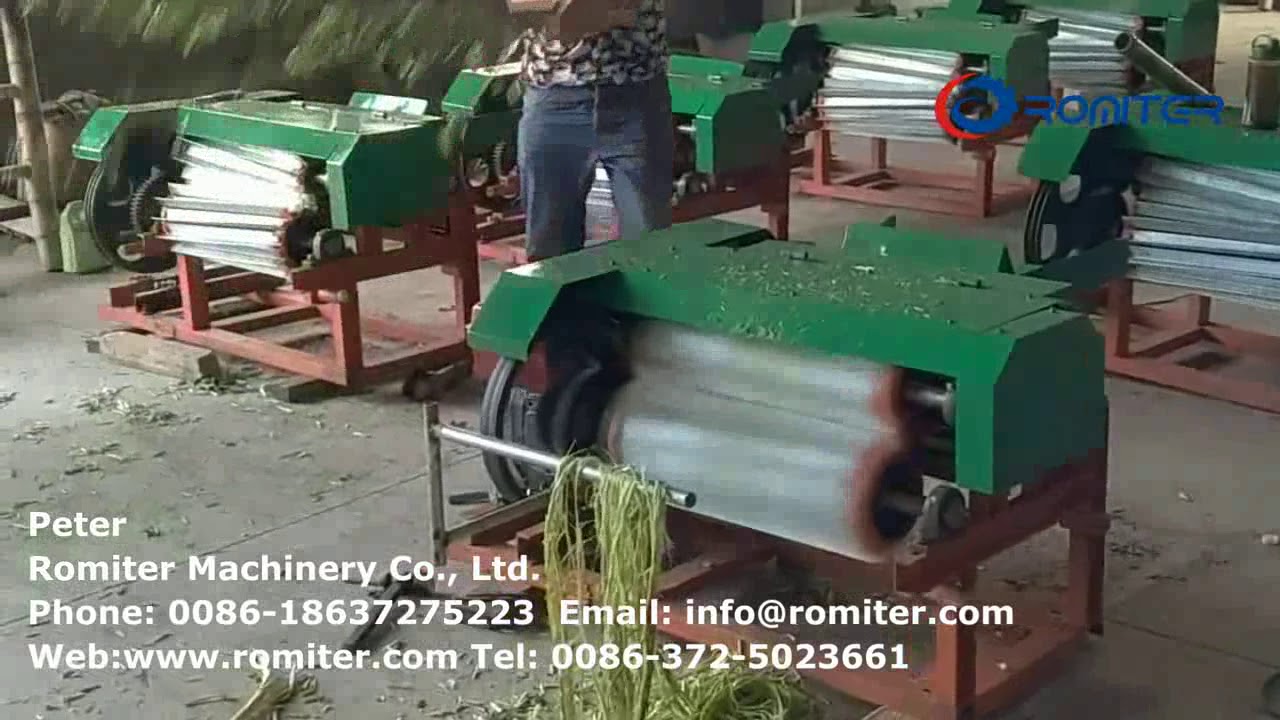 Electric Type Jute & Hemp Fiber Decorticating Making Machine for Sale