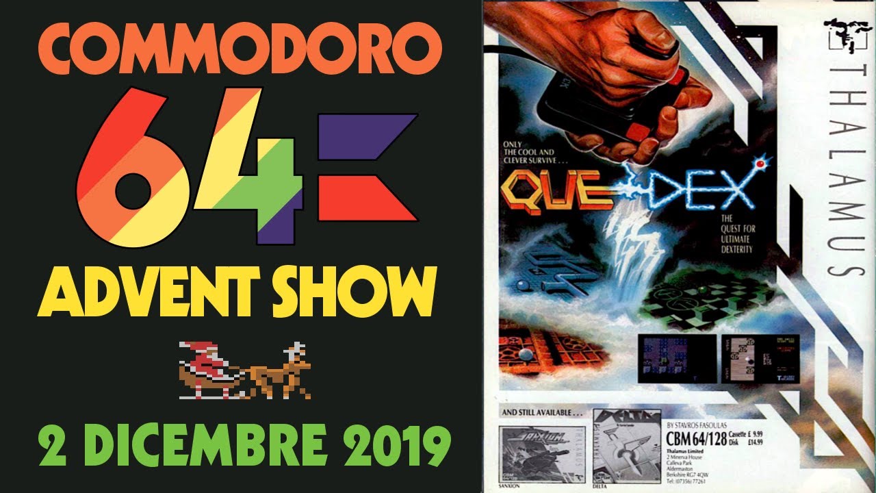 C64 ADVENT SHOW - 2 dicembre 2019: QUEDEX, il repulsivo capolavoro di Stavros Fasoulas