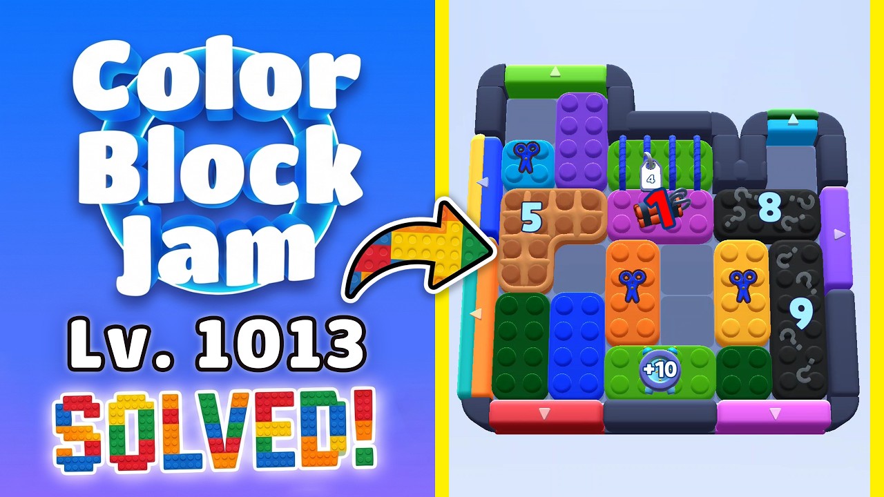 Color Block Jam Level 1012 (1013) | Every Puzzle Solved! 🎯