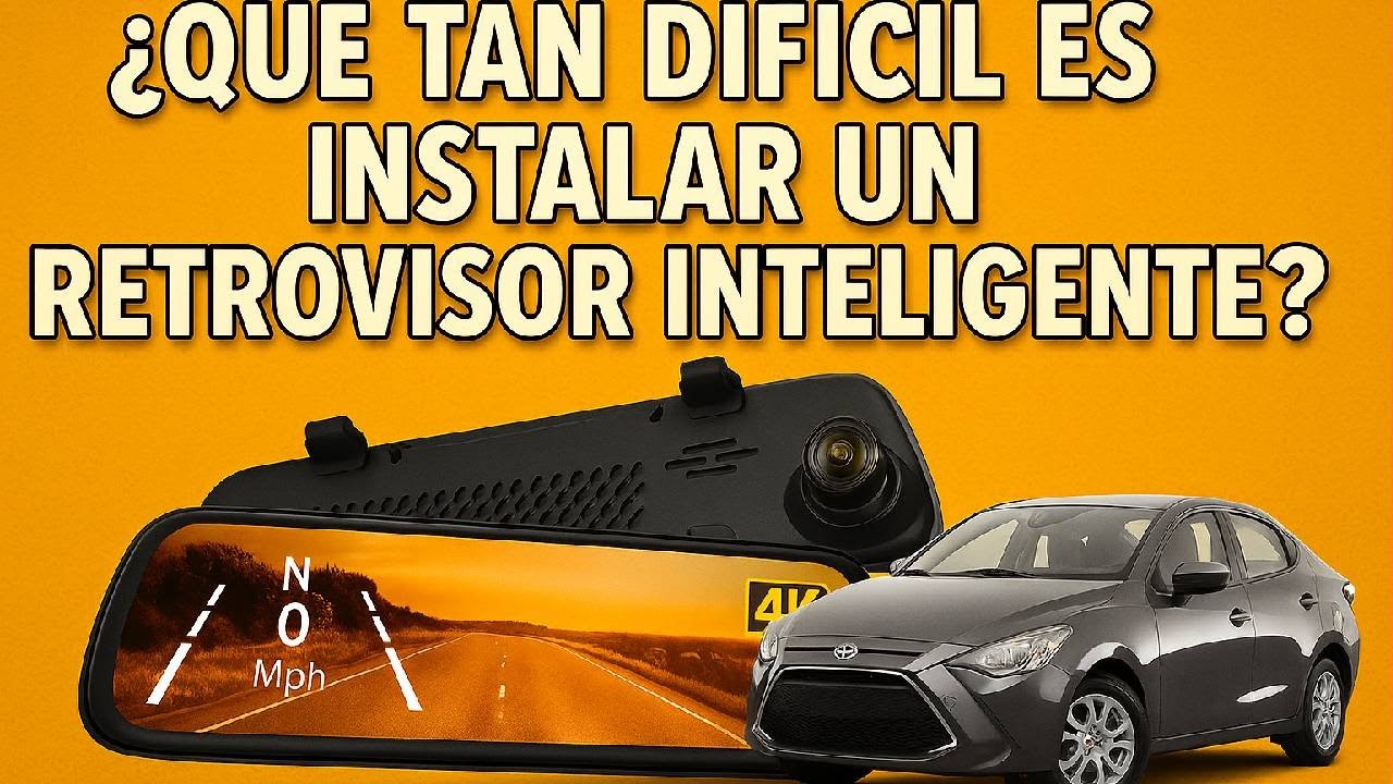 ESPEJO INTELIGENTE Wolfbox G840s Dashcam: INSTALACIÓN EN YARIS R (FÁCIL Y RÁPIDO)