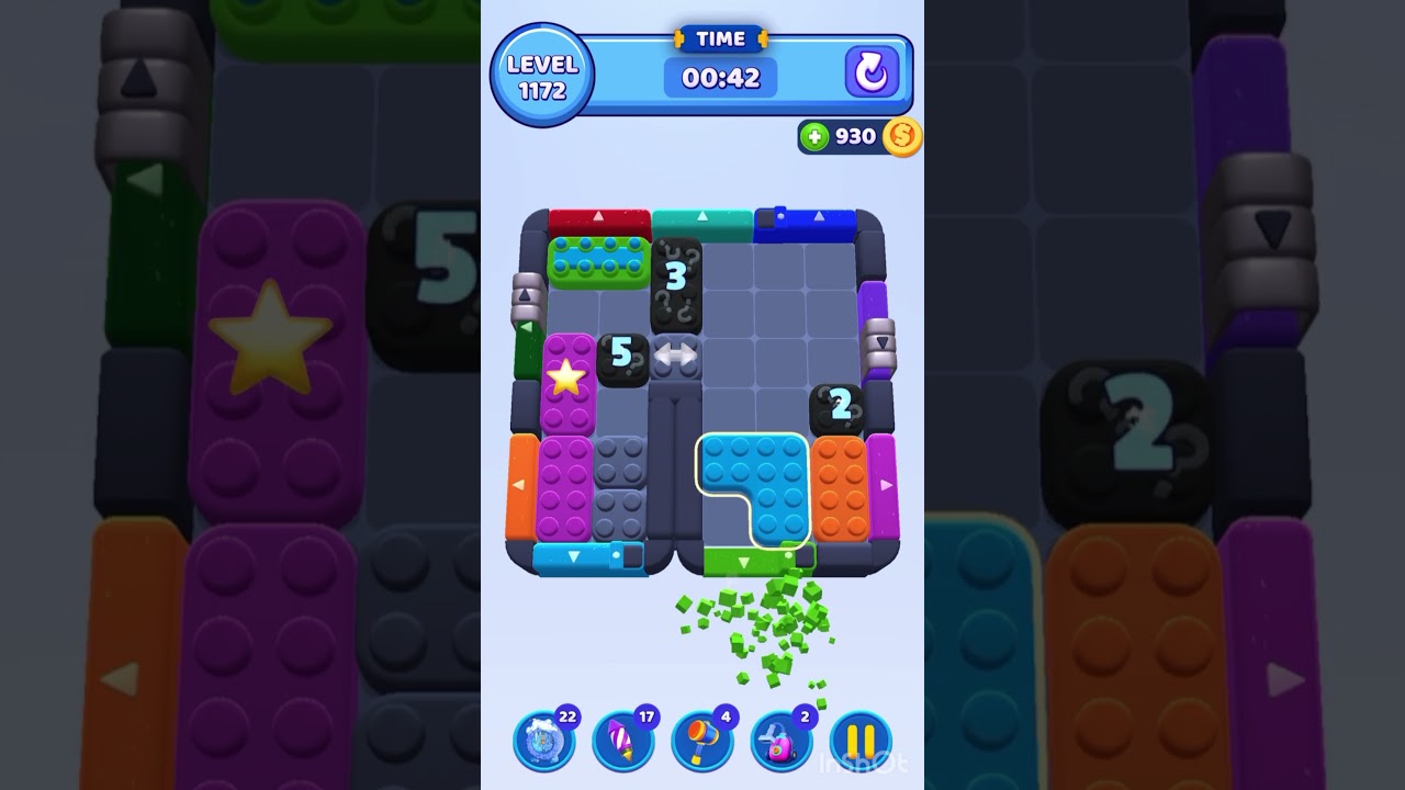 Color Block Jam Level 1172 &ndash; Full Puzzle Solution (No Boosters)