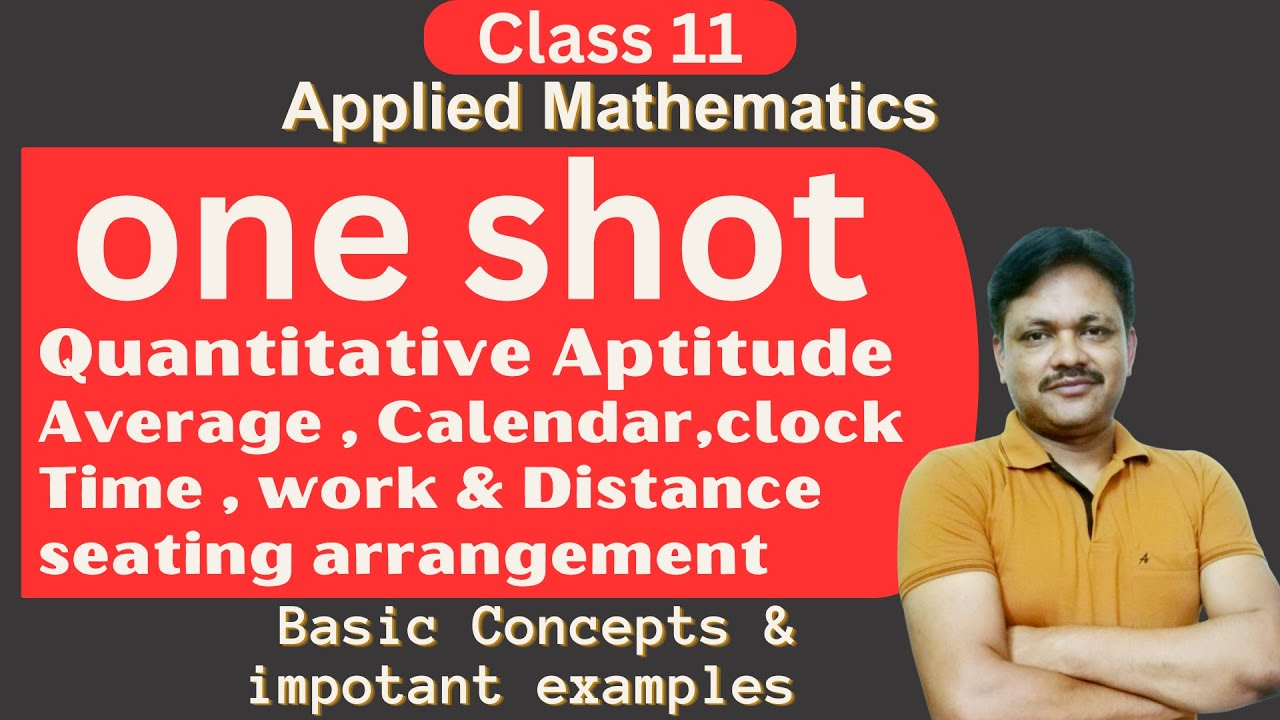 One Shot Series | Quantitative Aptitude | Applied Maths Class 11 | Gaur Classes