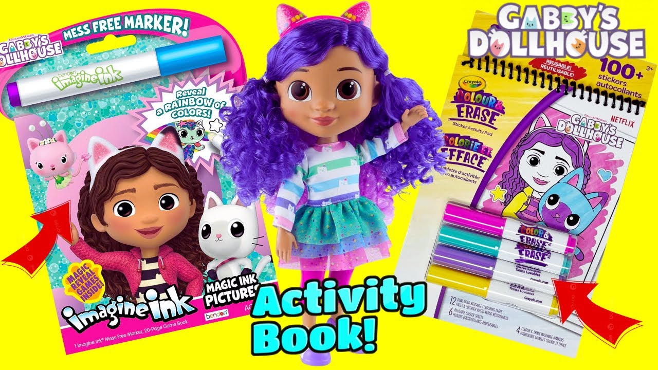 Gabby's Dollhouse Imagine Ink Activity Book Compilation Video