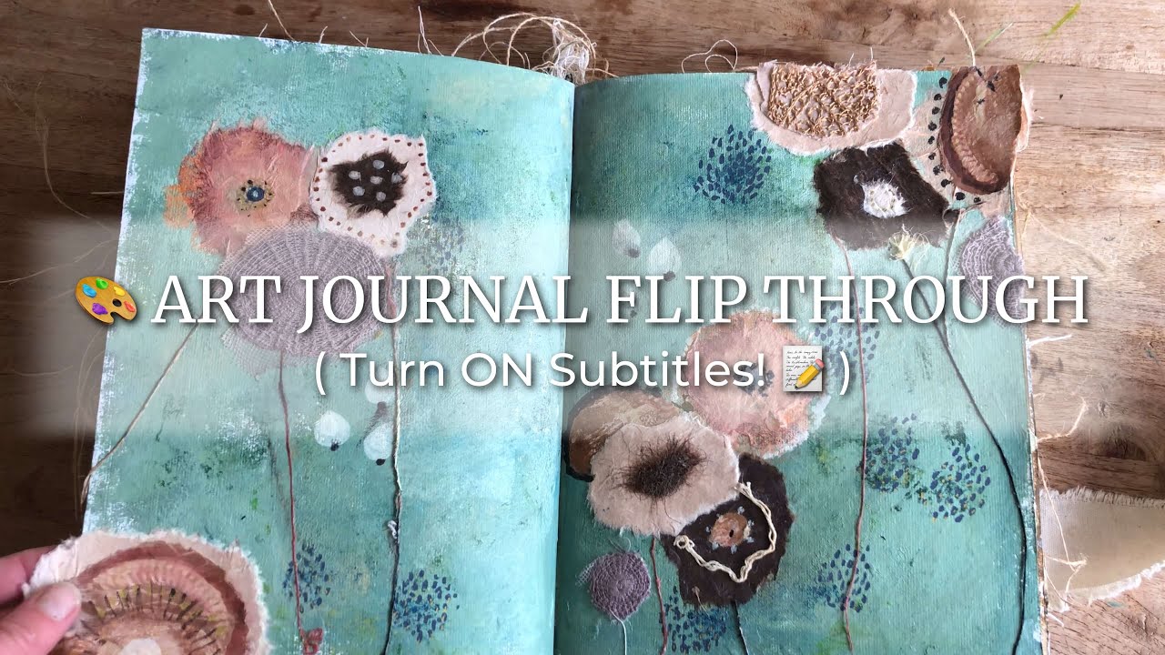 🎨 ART JOURNAL Flip Through | Collab With Angela | Her Journal 📗