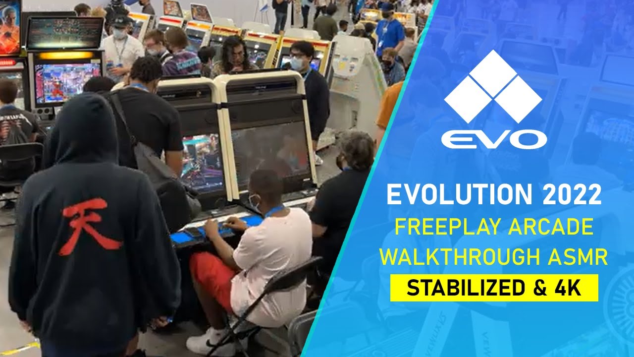 Evolution 2022 Freeplay Arcade Walkthrough + Arcade ASMR