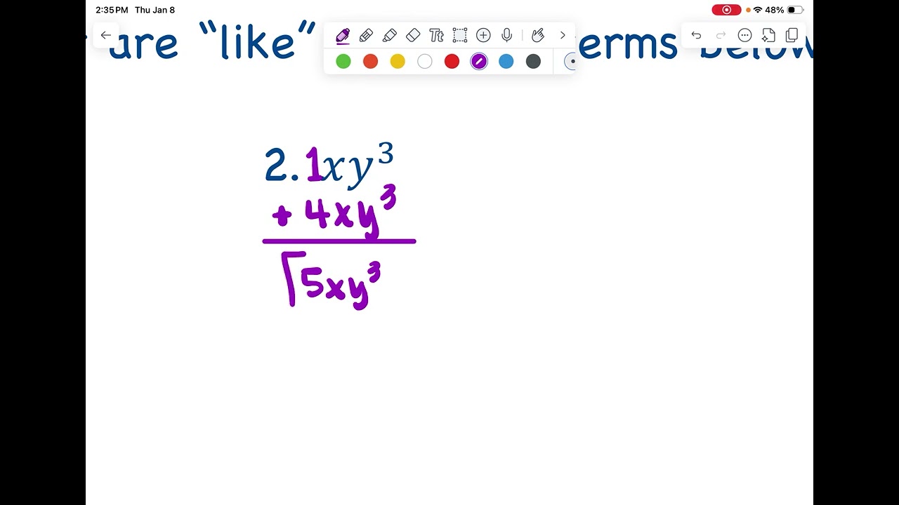 M9 Algebra 1 Unit 1 Day 2 Notes