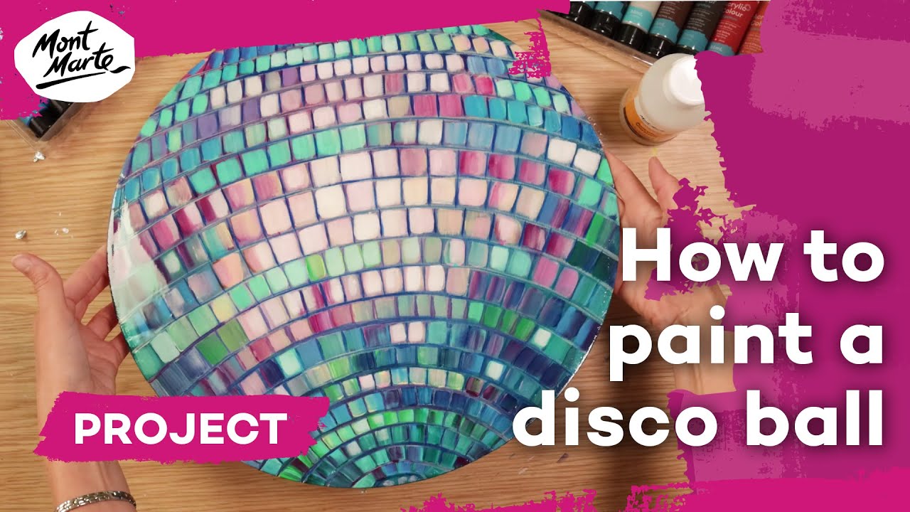 How to paint a disco ball