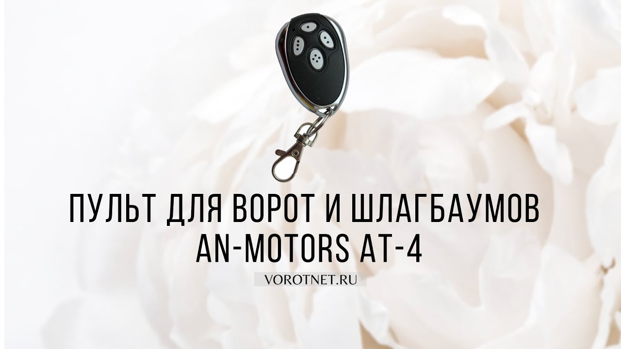 Пульт для ворот и шлагбаумов AN-MOTORS AT-4