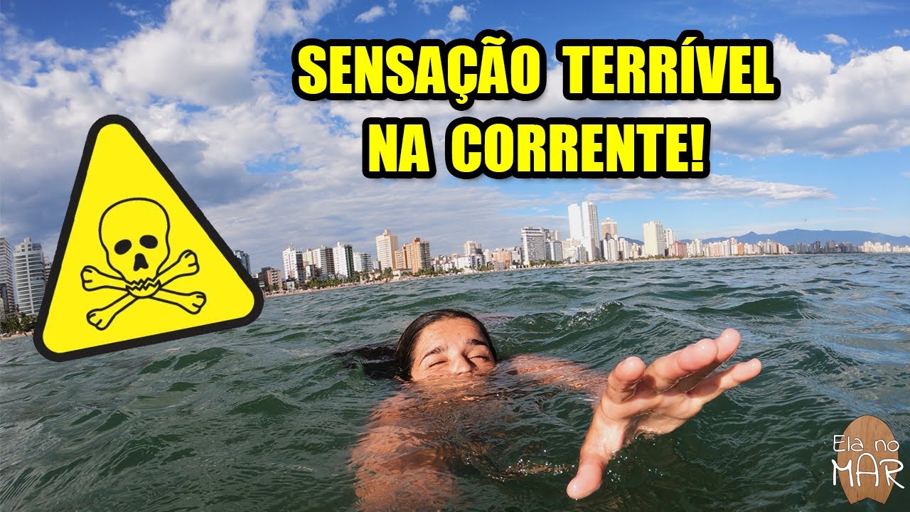 Entrei no mar SEM NADADEIRA / pé de pato e a CORRENTE DE RETORNO me levou pra longe!