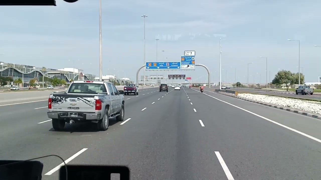 Driving on Qatar Roads.F Ring road to Lusail.#Visit Qatar 