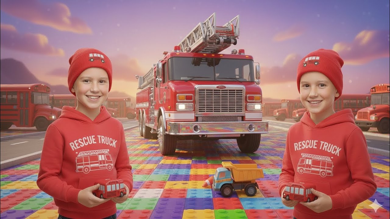 Vlad and Niki Save the Day with the Rescue Truck