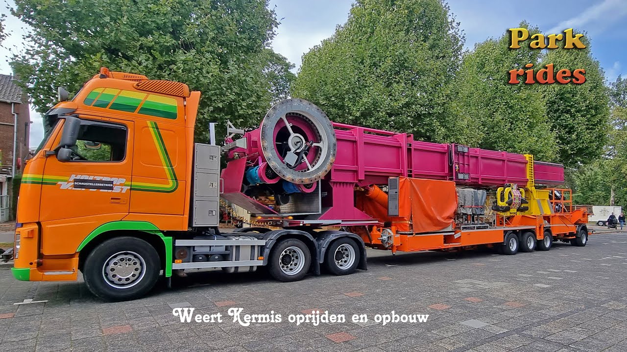 Oprijden en Opbouw Kermis Weert 2023 Deel 2