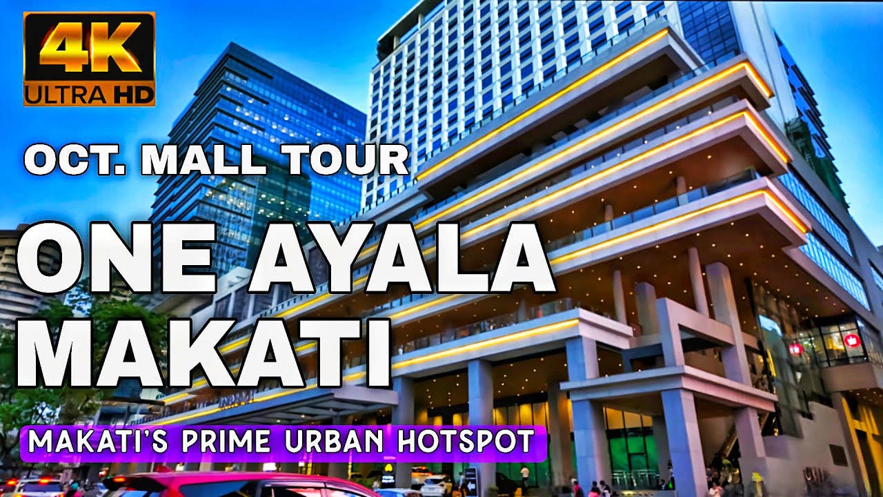 [4K] ONE AYALA TOUR 2025 |The Philippines&rsquo; Modern Transport Hub, Shopping Mall & Lifestyle|Makati 🇵🇭