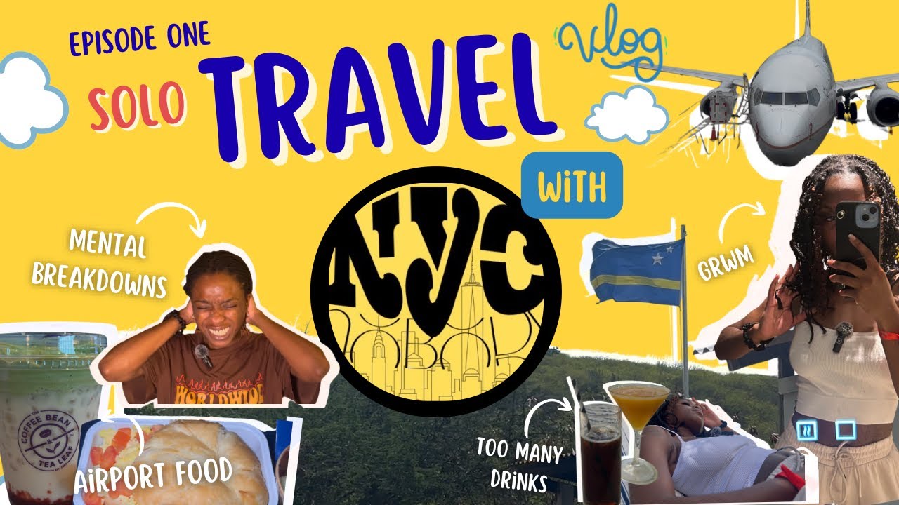 SOLO TRAVEL VLOG to Curaçao | GRWM, airport food, too many drinks, and more… part 1