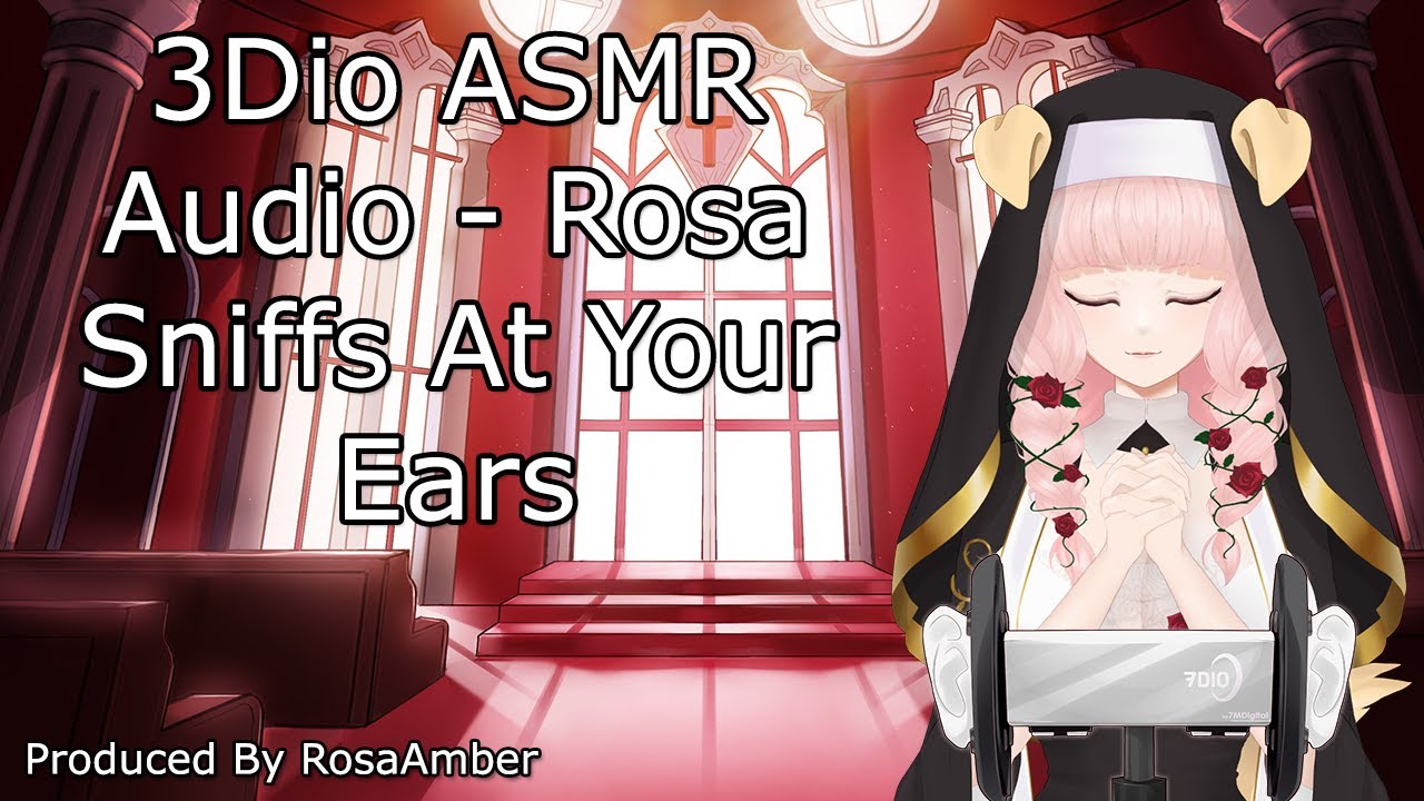 3Dio ASMR Audio - Rosa Sniffs At Your Ears