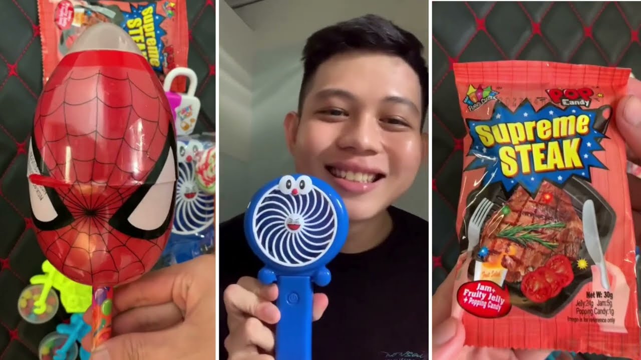 Review C&aacute;c Loại Kẹo Quả Trứng Spiderrman Khổng Lồ C&oacute; H&igrave;nh D&aacute;ng Kỳ Lạ | P.29 Huy Rong Chơi Ăn Kẹo