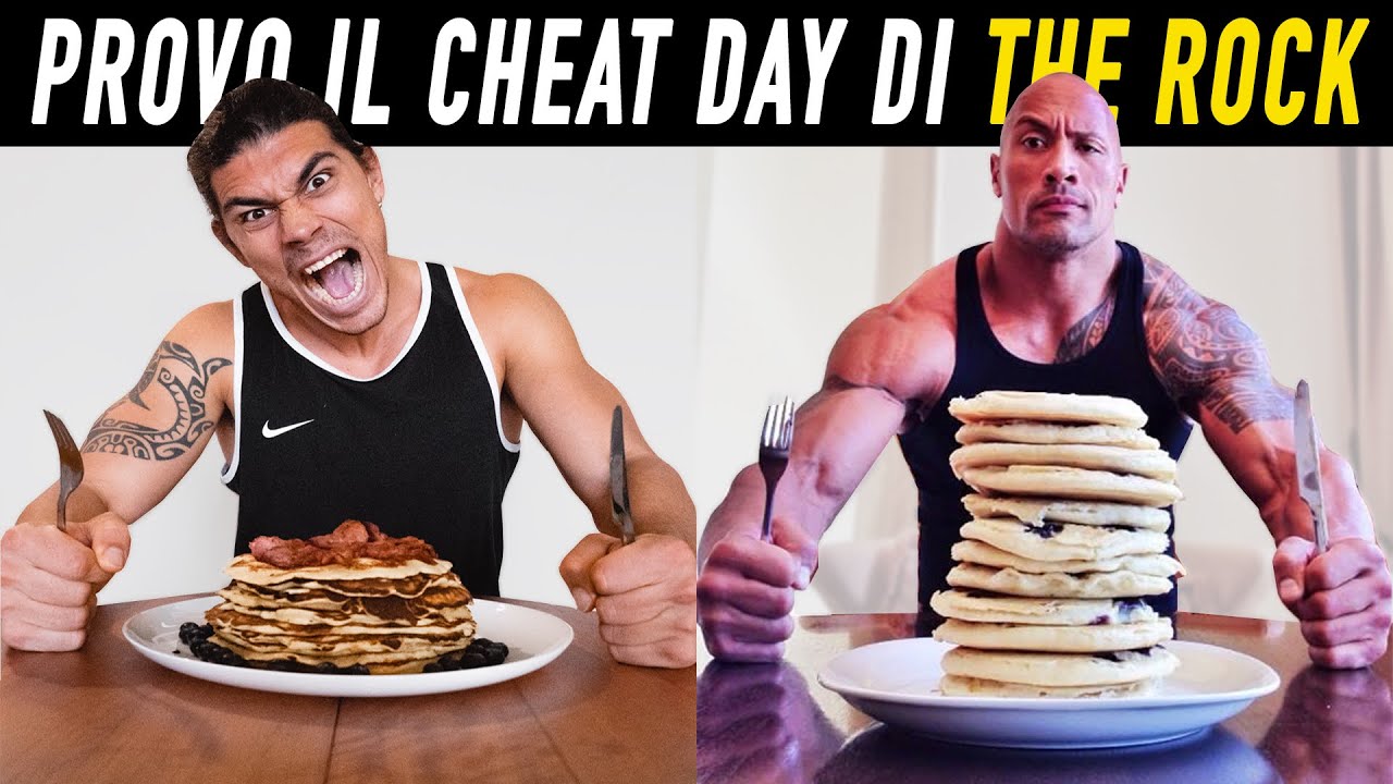 BODYBUILDER PROVA IL CHEAT DAY DI THE ROCK *10000 CALORIE*