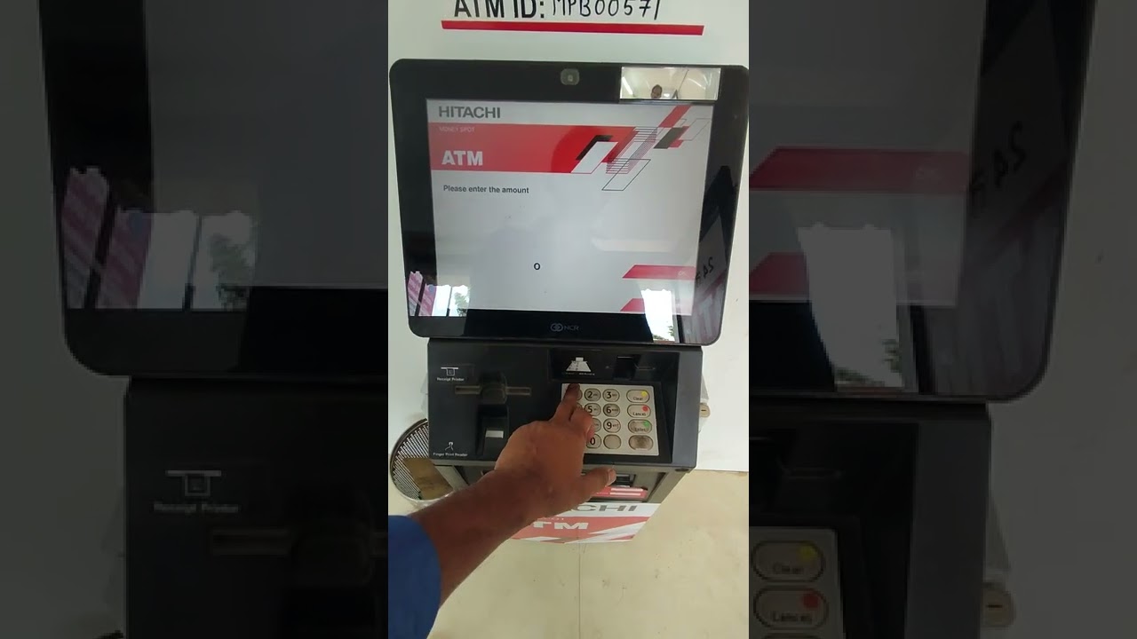 Hitachi ATM Money withdrawal