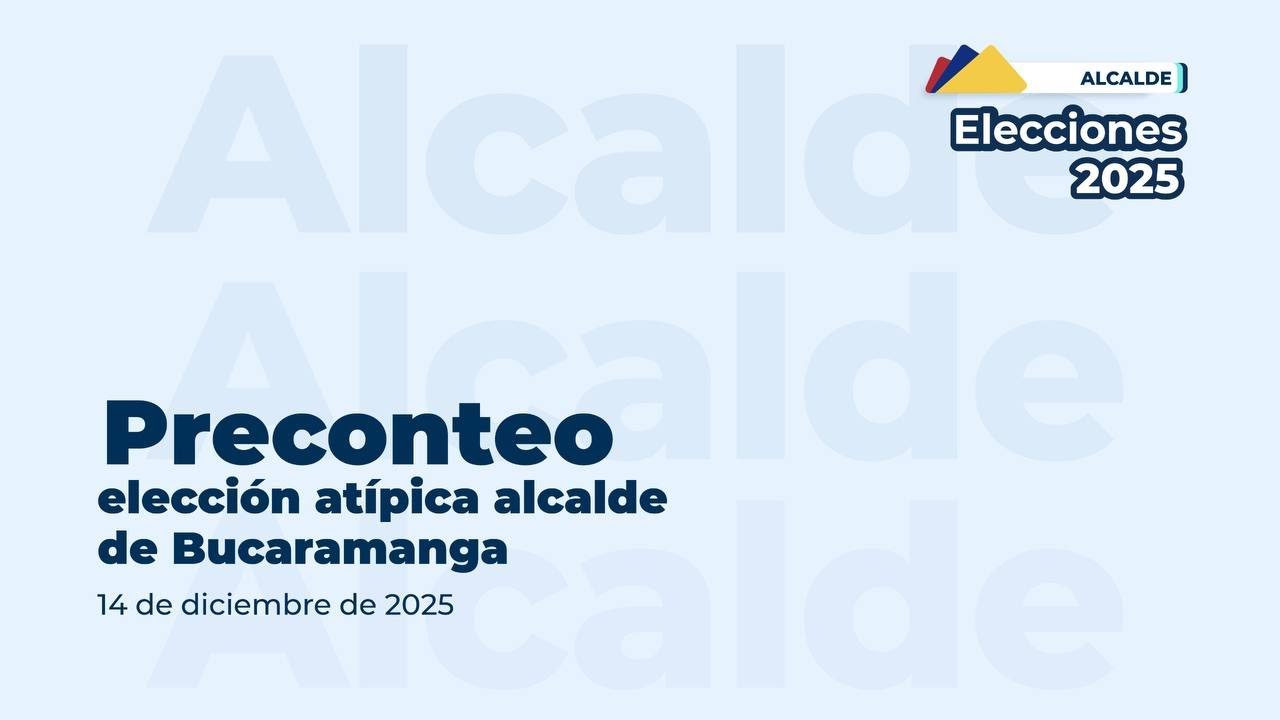 Transmisión EN VIVO preconteo elección atípica alcalde de Bucaramanga